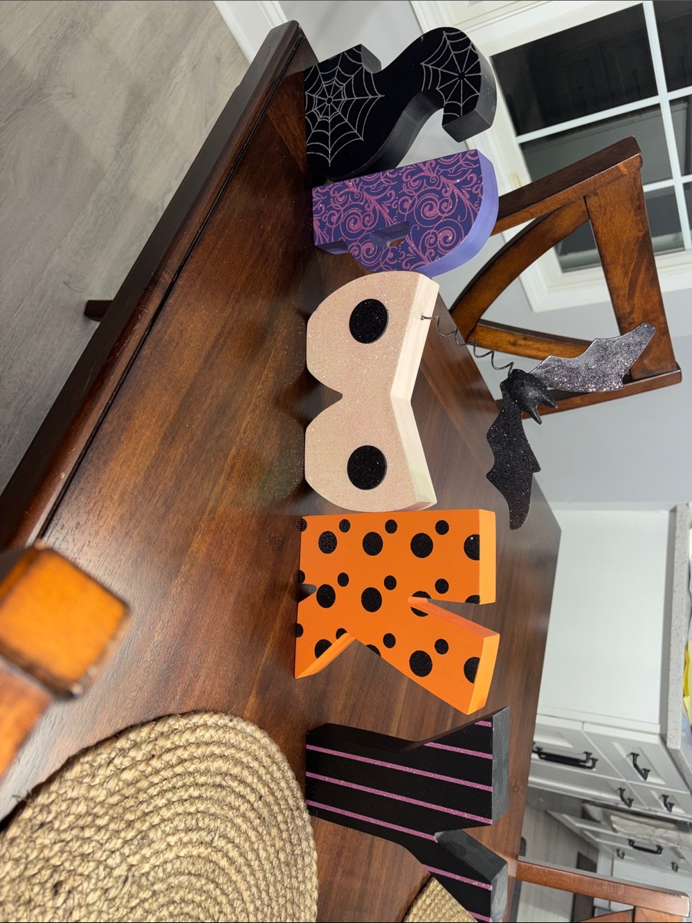Halloween Decorative Block Letters - Multi-Color Set spooky